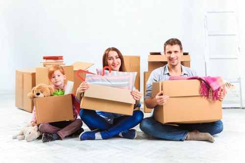 Flat removals team planning a move in Roehampton