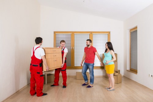 Careful packing and transport for storage in Roehampton