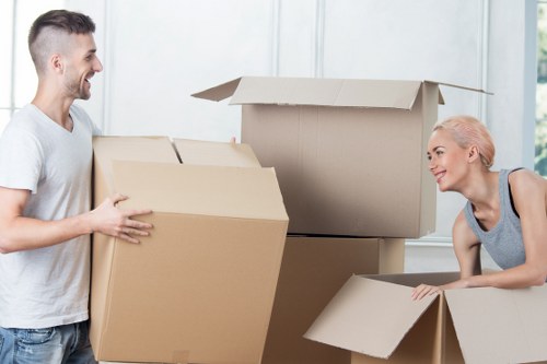 Packing and storing household items in a Roehampton storage facility