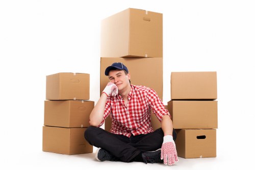 Business and residential items prepared for long-term storage in Roehampton